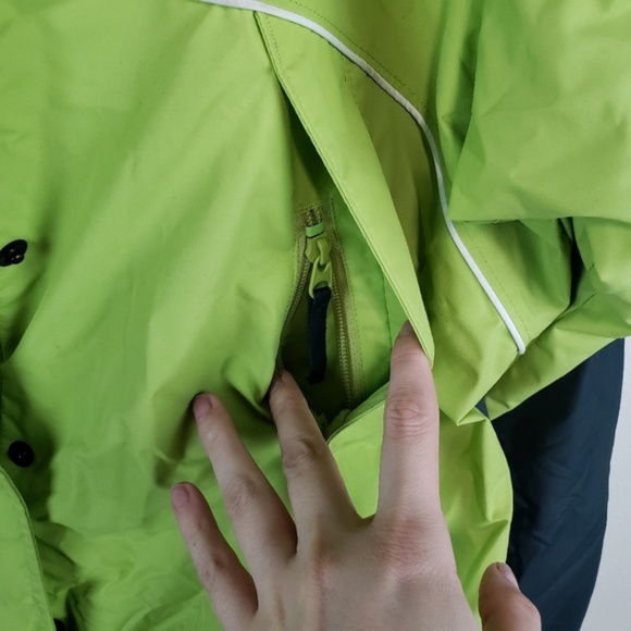 Columbia core jacket hooded green grey womens L - Picture 5 of 8